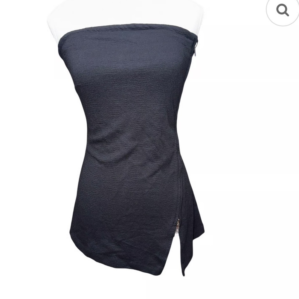 BNWT Maeve strapless black zip top - Picture 8 of 8